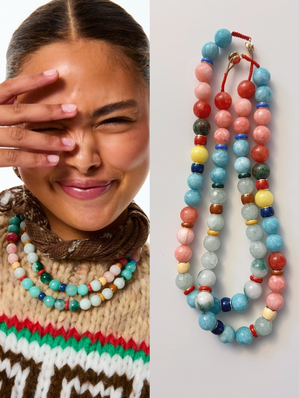 Roxanne Assoulin The Bright By Nature Necklace colorful BEST 2tiems